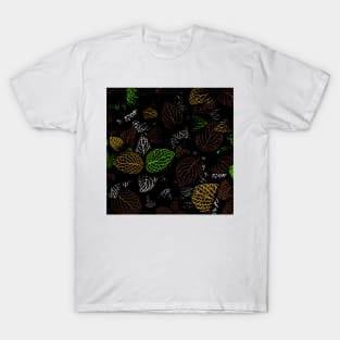 Autumn, Leaves Pattern 19 T-Shirt